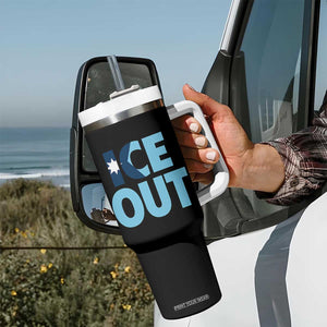 Minnesota Ice Out Tumbler With Handle MN State Anti Ice Movement Protest Statement TS11 Print Your Wear
