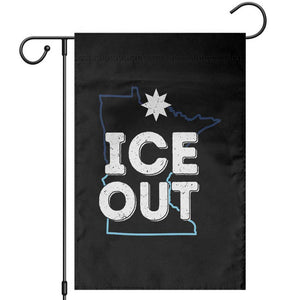 Ice Out Of Minnesota Garden Flag MN Map Immigration Protest Community Resistance TS11 Black Print Your Wear