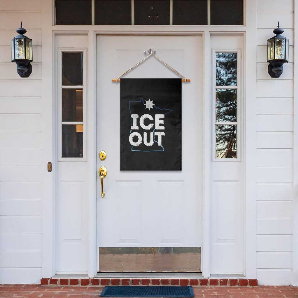 Ice Out Of Minnesota Garden Flag MN Map Immigration Protest Community Resistance TS11 Print Your Wear