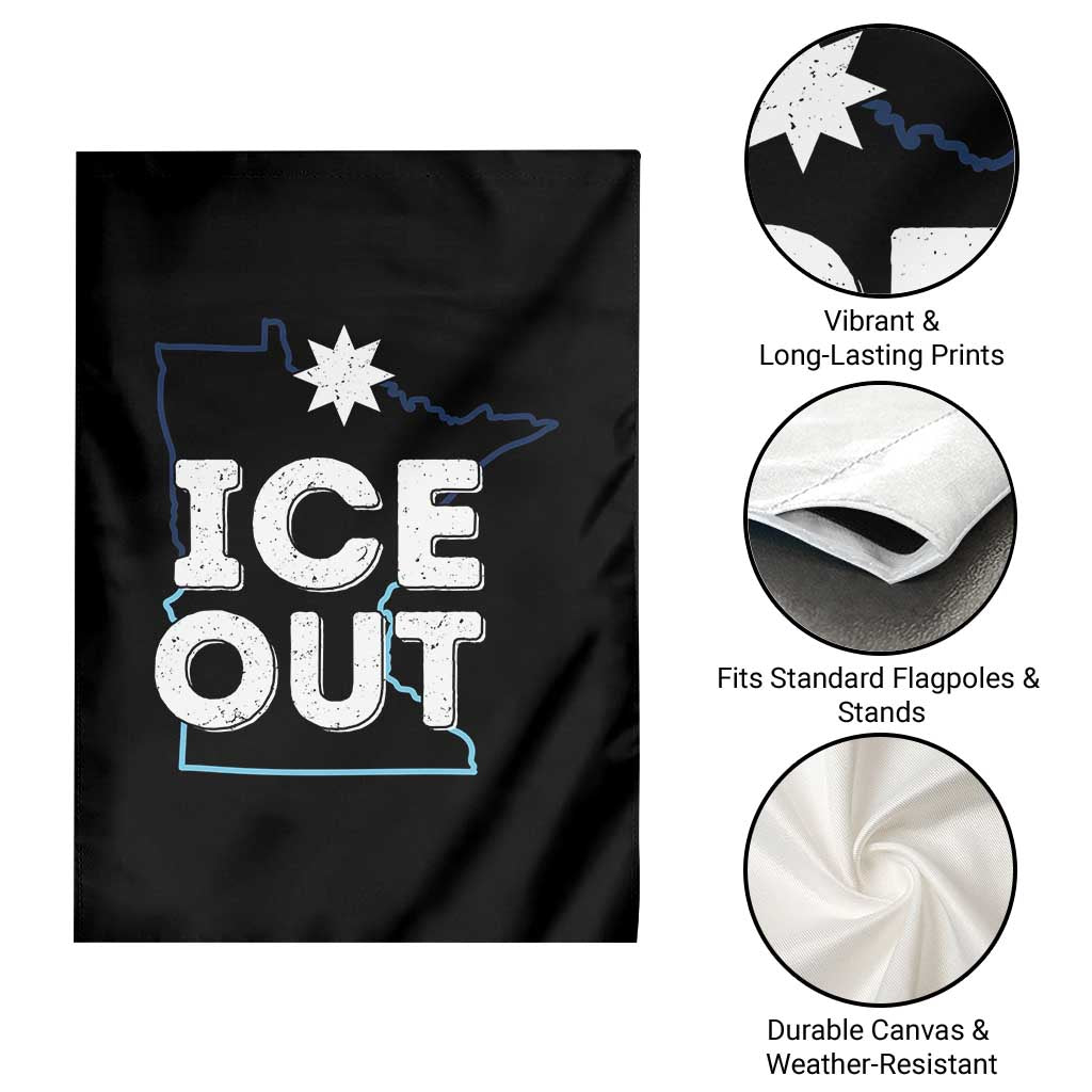 Ice Out Of Minnesota Garden Flag MN Map Immigration Protest Community Resistance TS11 Print Your Wear