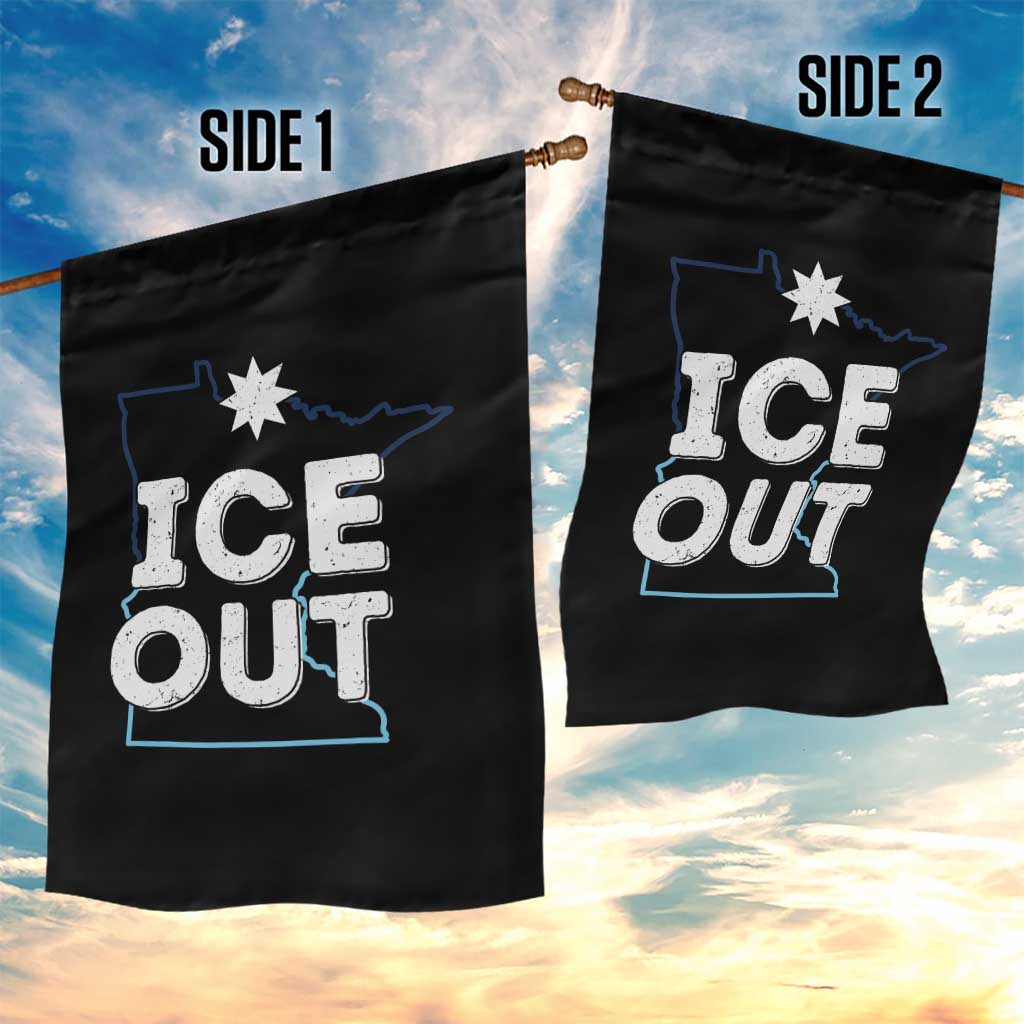 Ice Out Of Minnesota Garden Flag MN Map Immigration Protest Community Resistance TS11 Print Your Wear