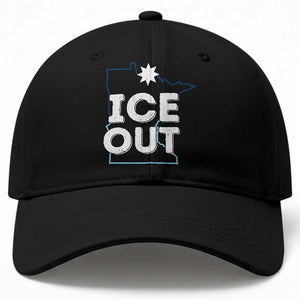 Ice Out Of Minnesota Baseball Cap MN Map Immigration Protest Community Resistance TS11 Print Your Wear