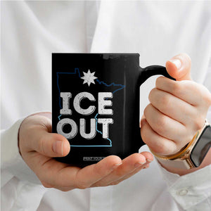 Ice Out Of Minnesota Coffee Mug MN Map Immigration Protest Community Resistance TS11 Print Your Wear