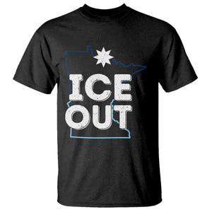 Ice Out Of Minnesota T Shirt MN Map Immigration Protest Community Resistance TS11 Black Print Your Wear
