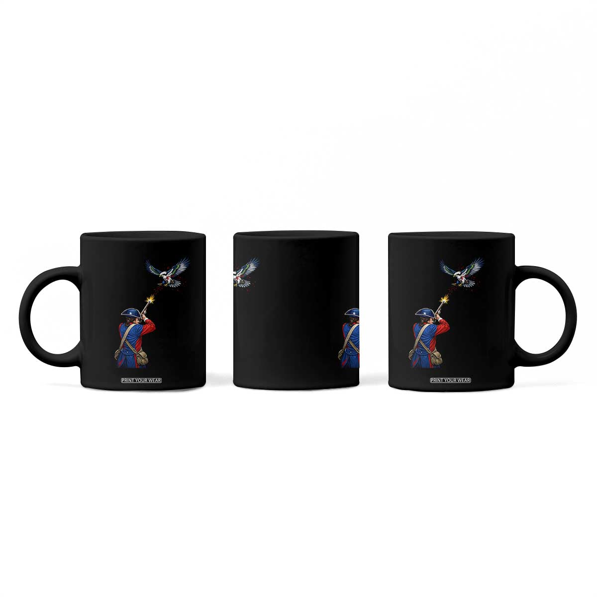 Funny Minutemen Shooting Blue and Green Hawk Football Rivalry Coffee Mug TS11 Print Your Wear