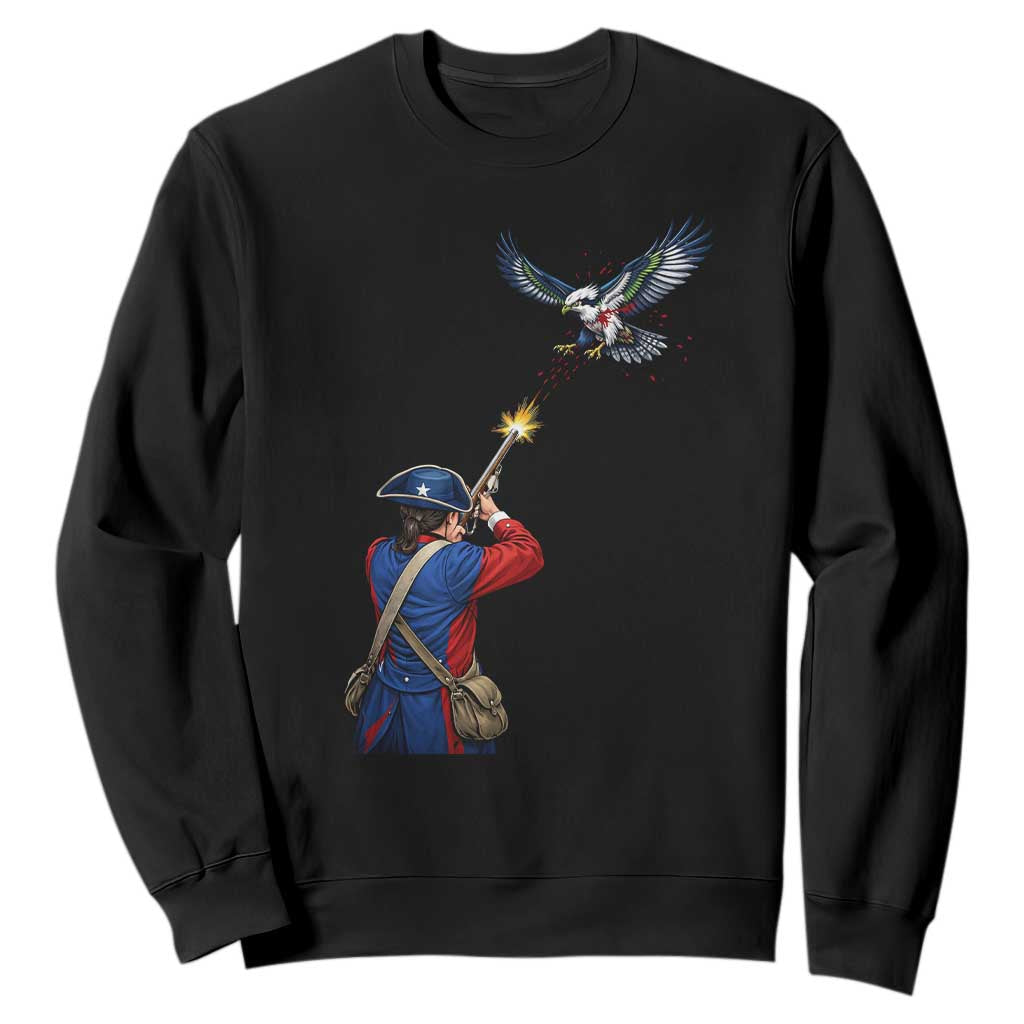 Funny Minutemen Shooting Blue and Green Hawk Football Rivalry Sweatshirt TS11 Black Print Your Wear