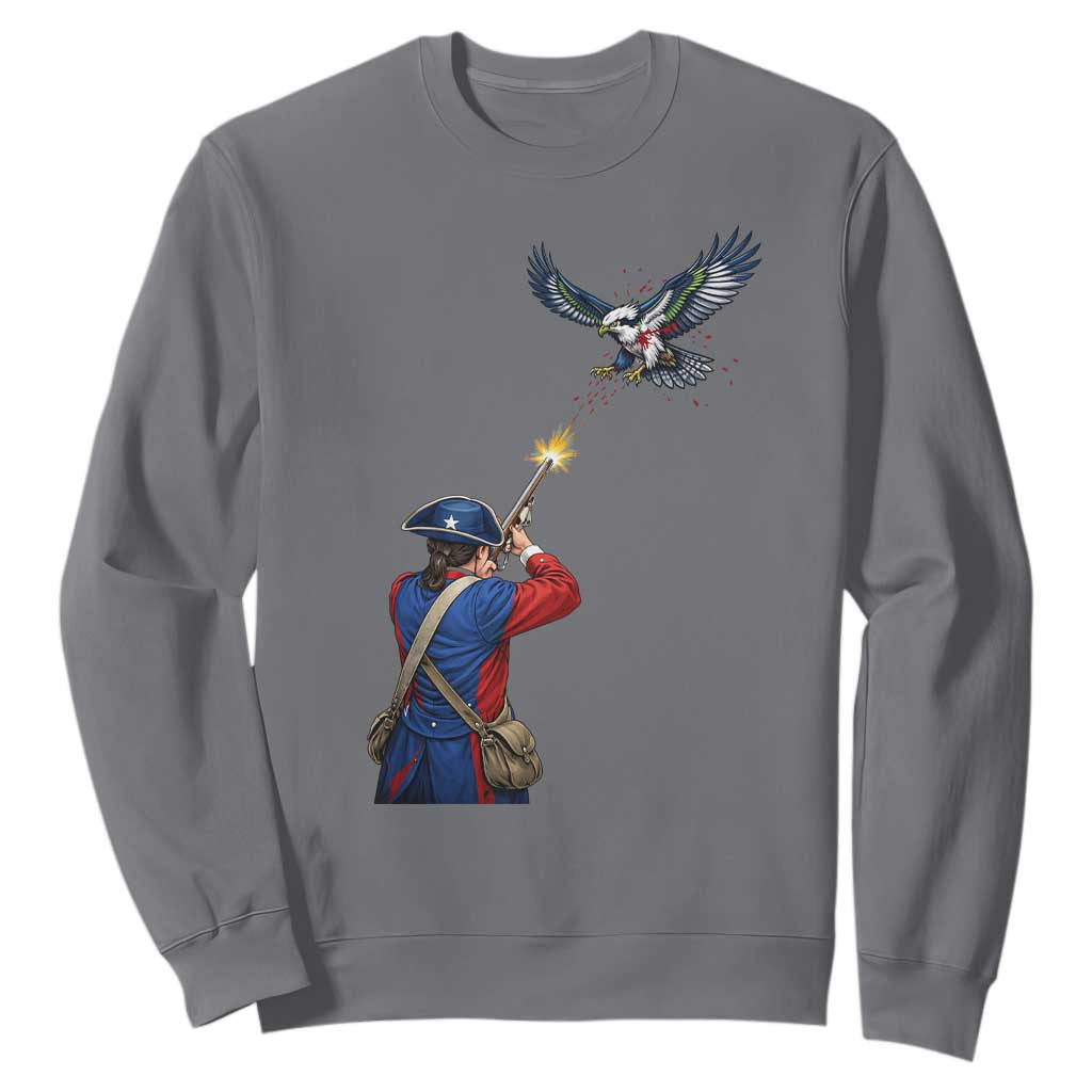 Funny Minutemen Shooting Blue and Green Hawk Football Rivalry Sweatshirt TS11 Charcoal Print Your Wear