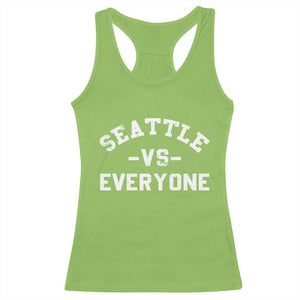 Seattle Vs Everyone Racerback Tank Top Vintage Distressed Jersey Football Game Day TS11 Lime Print Your Wear