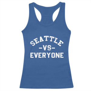 Seattle Vs Everyone Racerback Tank Top Vintage Distressed Jersey Football Game Day TS11 Royal Blue Print Your Wear
