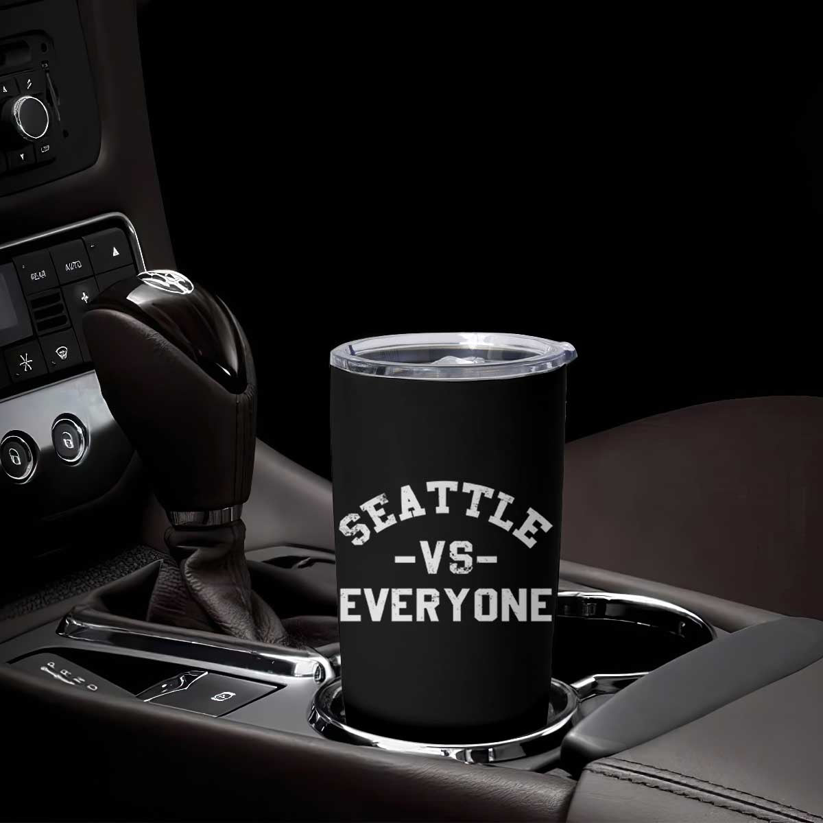 Seattle Vs Everyone Tumbler Cup Vintage Distressed Jersey Football Game Day TS11 Print Your Wear