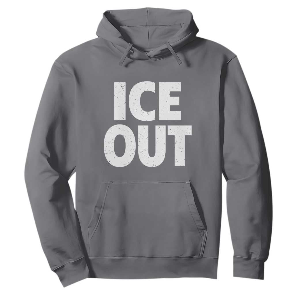 Ice Out Hoodie Abolish Ice Protest Statement TS11 Charcoal Print Your Wear