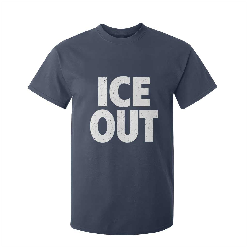 Ice Out T Shirt For Kid Abolish Ice Protest Statement TS11 Navy Print Your Wear