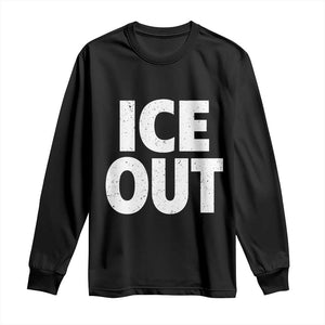 Ice Out Long Sleeve Shirt Abolish Ice Protest Statement TS11 Black Print Your Wear