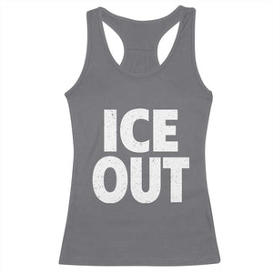 Ice Out Racerback Tank Top Abolish Ice Protest Statement TS11 Charcoal Print Your Wear
