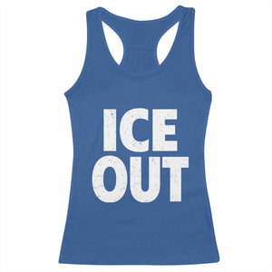 Ice Out Racerback Tank Top Abolish Ice Protest Statement TS11 Royal Blue Print Your Wear