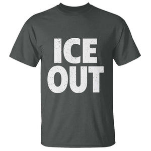 Ice Out T Shirt Abolish Ice Protest Statement TS11 Dark Heather Print Your Wear