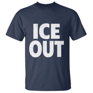 Ice Out T Shirt Abolish Ice Protest Statement TS11 Navy Print Your Wear