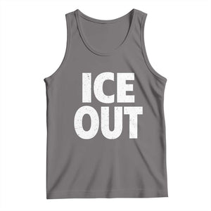 Ice Out Tank Top Abolish Ice Protest Statement TS11 Deep Heather Print Your Wear