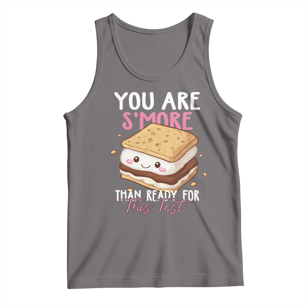 Funny You Are S'more Than Ready For This Test Tank Top Test Day Teacher TS11 Deep Heather Print Your Wear