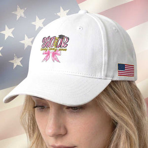 Funny Senior EST 2027 Graduation Baseball Cap Twenty Twenty Seven Pink Bow TS11 Print Your Wear