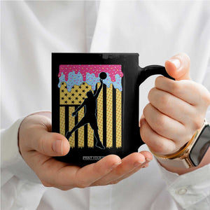 Basketball Ice Cream Drip American Flag Youth Players Coffee Mug TS11 Print Your Wear
