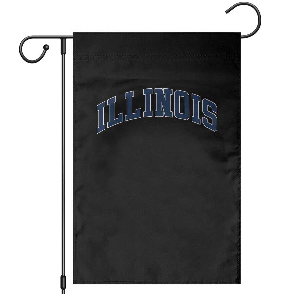 Illinois Sports Fan Vintage Bold Throwback IL State Garden Flag TS11 Black Print Your Wear
