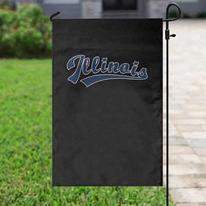 Illinois Varsity Script Classic Sports Jersey Style Garden Flag TS11 Print Your Wear
