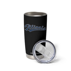 Illinois Varsity Script Classic Sports Jersey Style Tumbler Cup TS11 Print Your Wear
