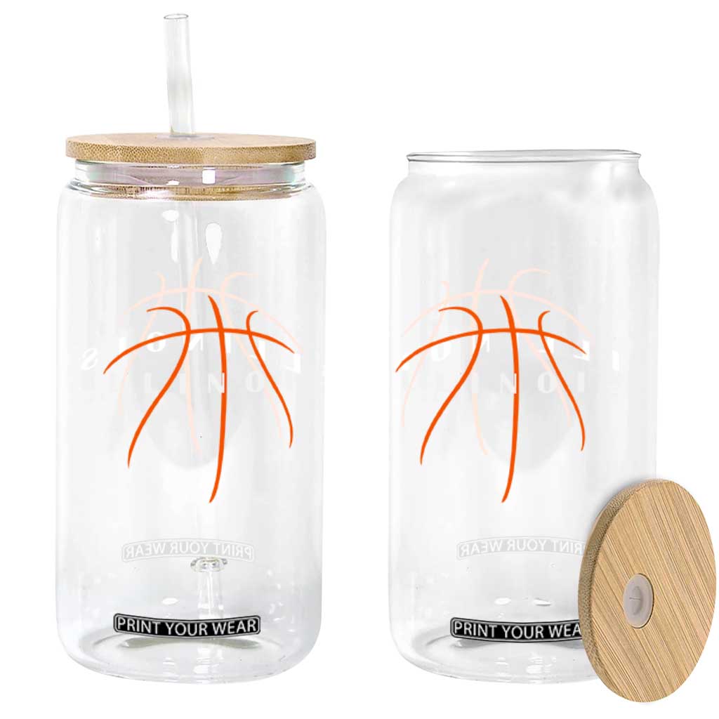 Illinois Fan Basketball Grooves Graphic IL State Glass Can TS11 Print Your Wear