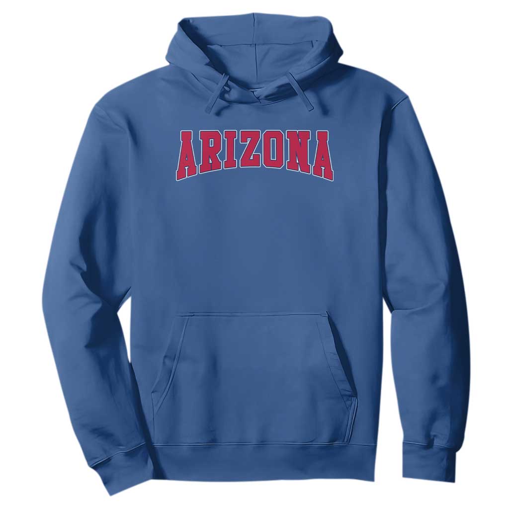 Arizona Sports Fan Vintage Bold Throwback AZ State Hoodie TS11 Royal Blue Print Your Wear