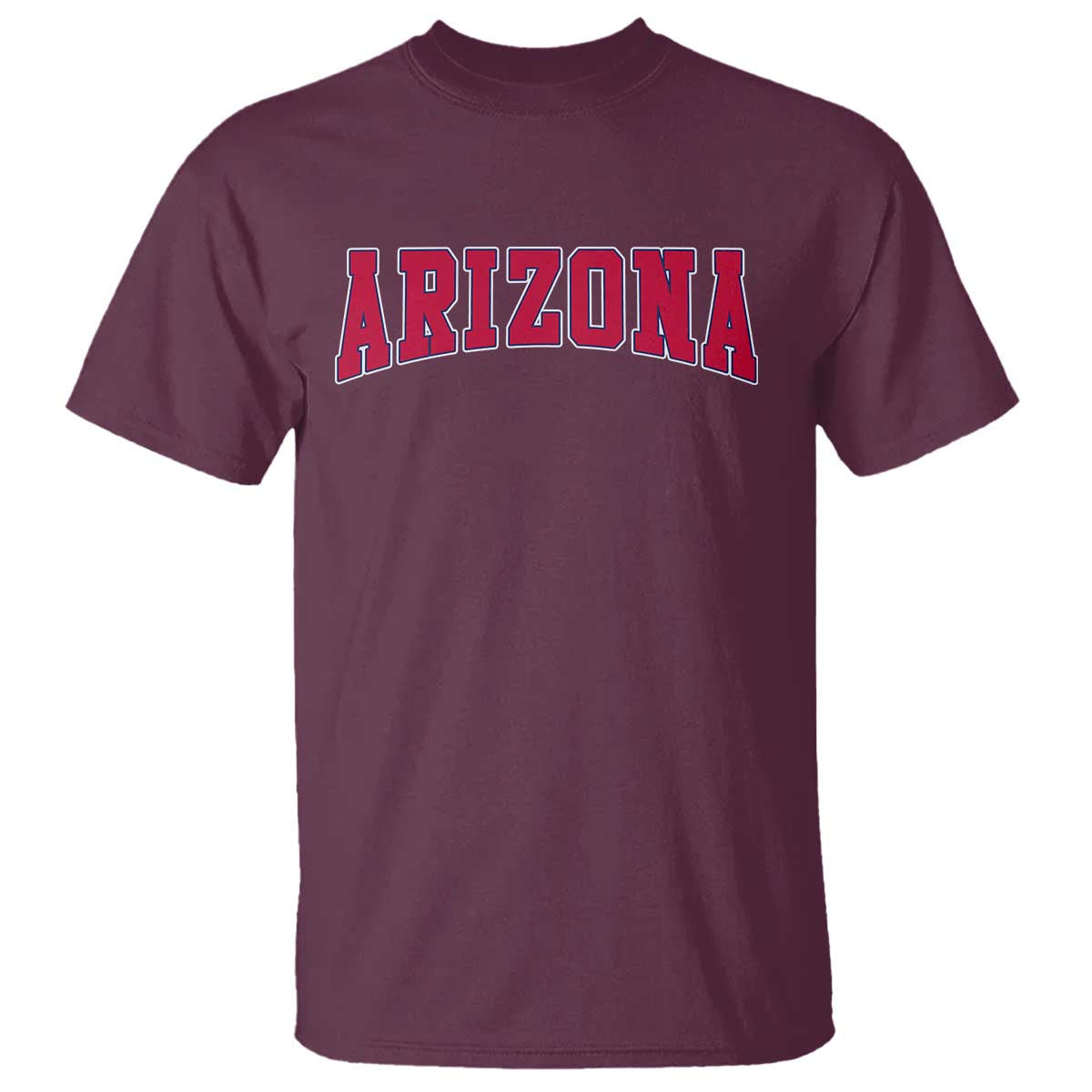 Arizona Sports Fan Vintage Bold Throwback AZ State T Shirt TS11 Maroon Print Your Wear
