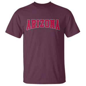 Arizona Sports Fan Vintage Bold Throwback AZ State T Shirt TS11 Maroon Print Your Wear