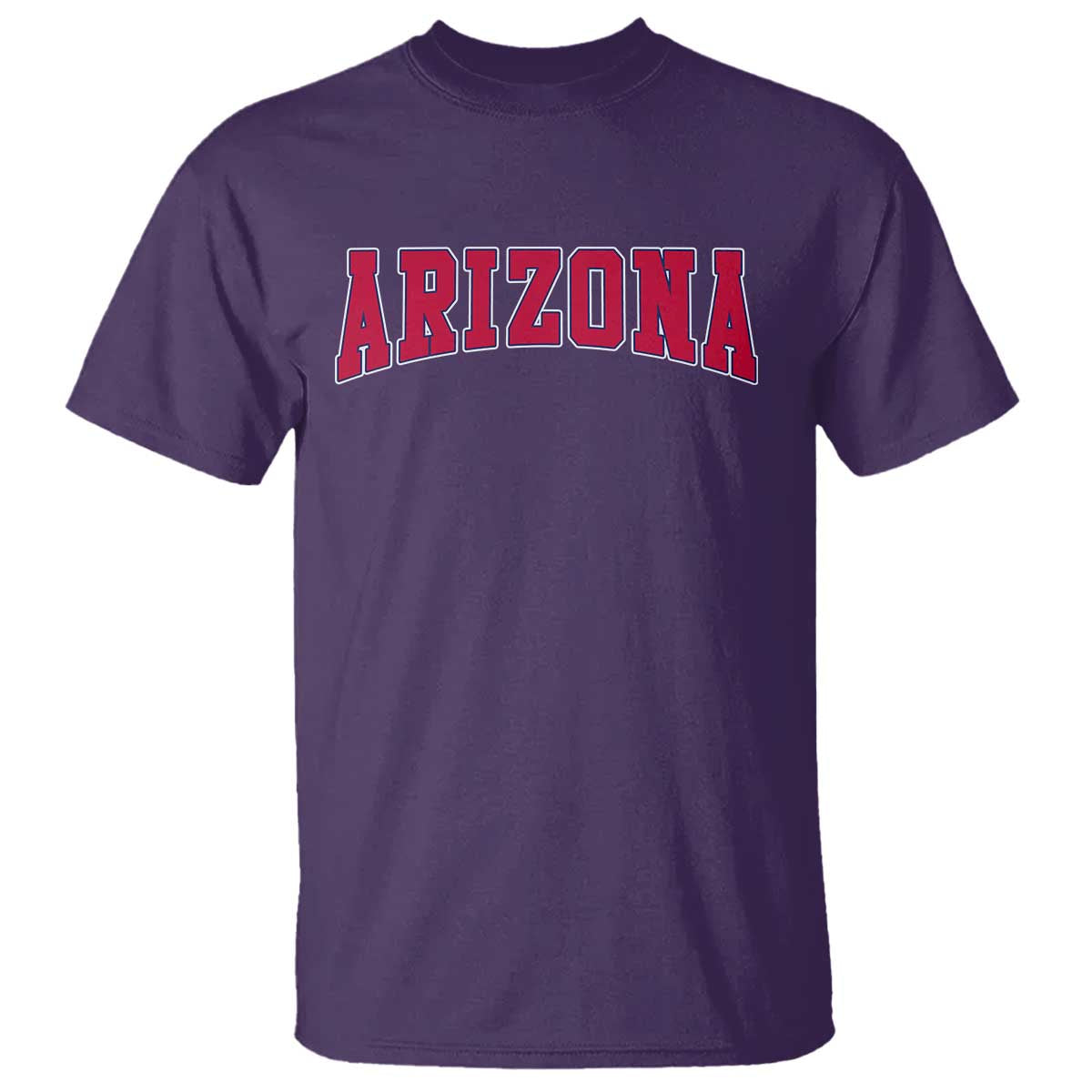Arizona Sports Fan Vintage Bold Throwback AZ State T Shirt TS11 Purple Print Your Wear