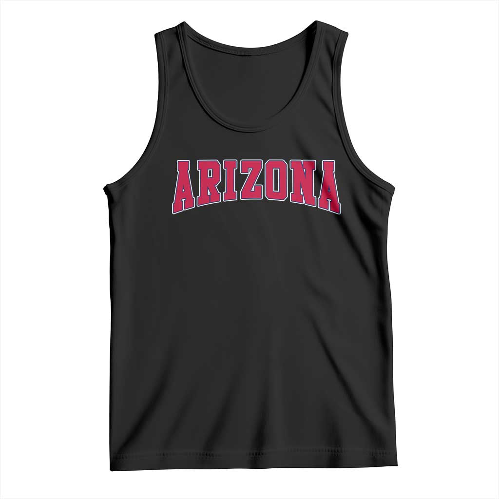 Arizona Sports Fan Vintage Bold Throwback AZ State Tank Top TS11 Black Print Your Wear