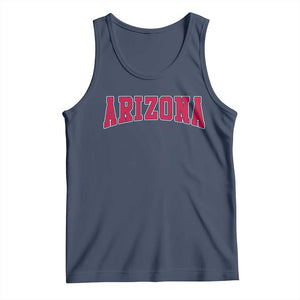 Arizona Sports Fan Vintage Bold Throwback AZ State Tank Top TS11 Navy Print Your Wear
