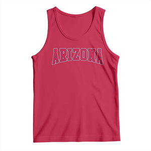 Arizona Sports Fan Vintage Bold Throwback AZ State Tank Top TS11 Red Print Your Wear