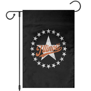 Illinois Varsity Script Sport 21 Stars Jersey Style Garden Flag