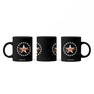 Illinois Varsity Script Sport 21 Stars Jersey Style Coffee Mug
