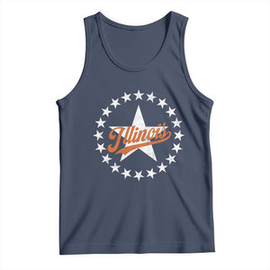 Illinois Varsity Script Sport 21 Stars Jersey Style Tank Top