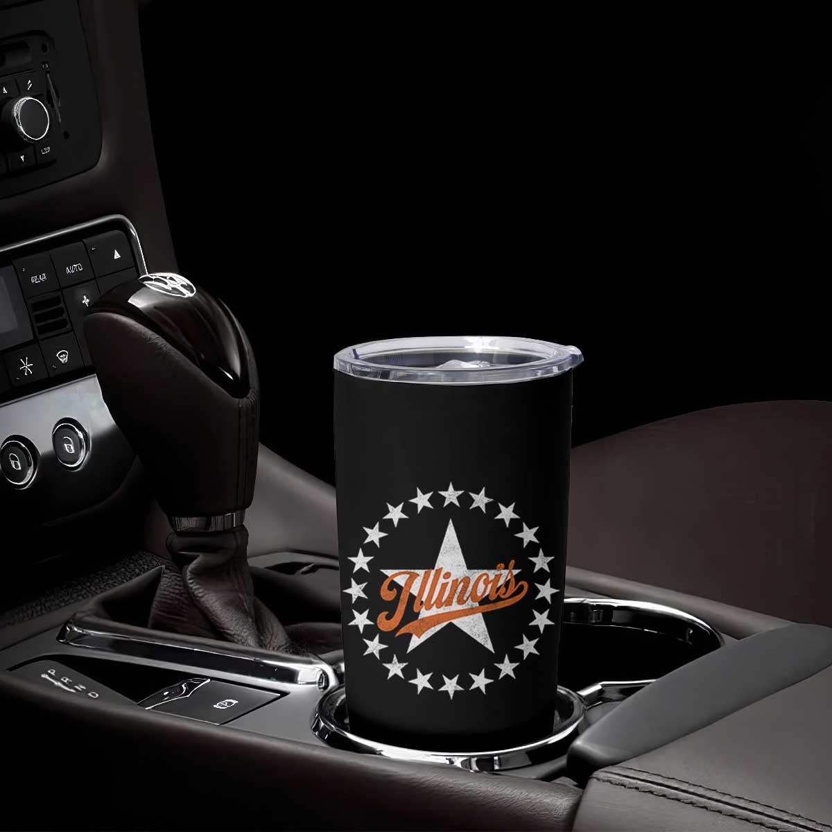 Illinois Varsity Script Sport 21 Stars Jersey Style Tumbler Cup