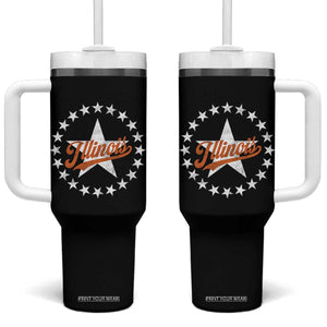 Illinois Varsity Script Sport 21 Stars Jersey Style Tumbler With Handle