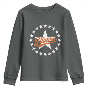 Illinois Varsity Script Sport 21 Stars Jersey Style Youth Sweatshirt
