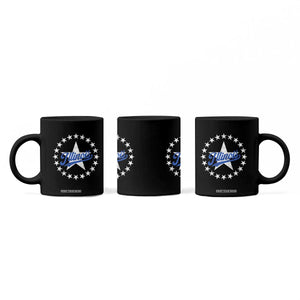 Illinois Varsity Script Sport 21 Stars Vintage Jersey Style Coffee Mug