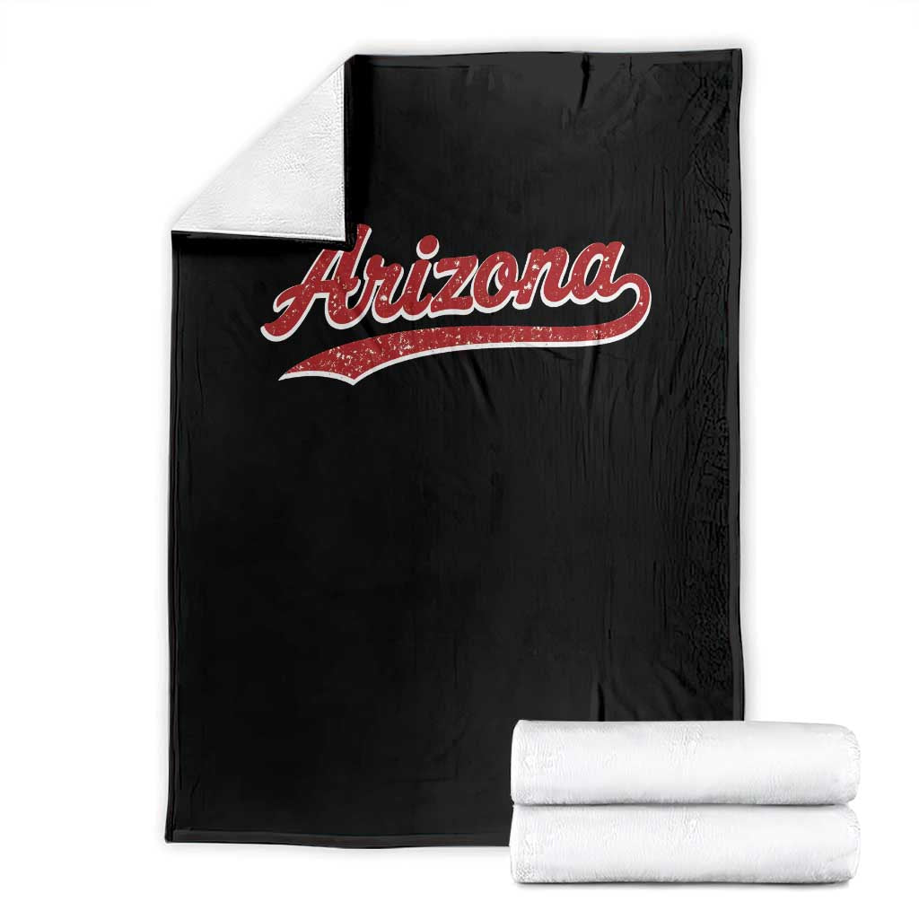 Arizona Varsity Script Classic Sports Jersey Style Throw Blanket TS11 Black Print Your Wear