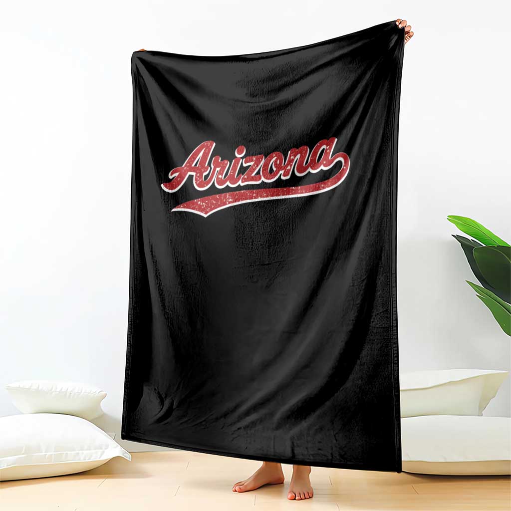 Arizona Varsity Script Classic Sports Jersey Style Throw Blanket TS11 Print Your Wear
