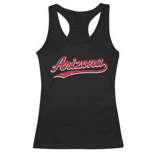 Arizona Varsity Script Classic Sports Jersey Style Racerback Tank Top TS11 Black Print Your Wear