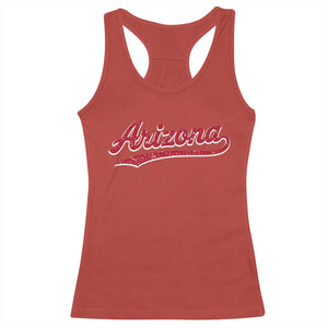 Arizona Varsity Script Classic Sports Jersey Style Racerback Tank Top TS11 Red Print Your Wear