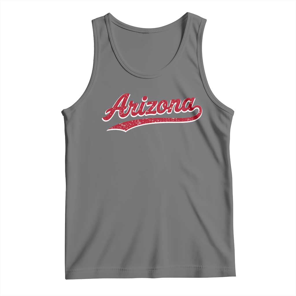 Arizona Varsity Script Classic Sports Jersey Style Tank Top TS11 Black Heather Print Your Wear
