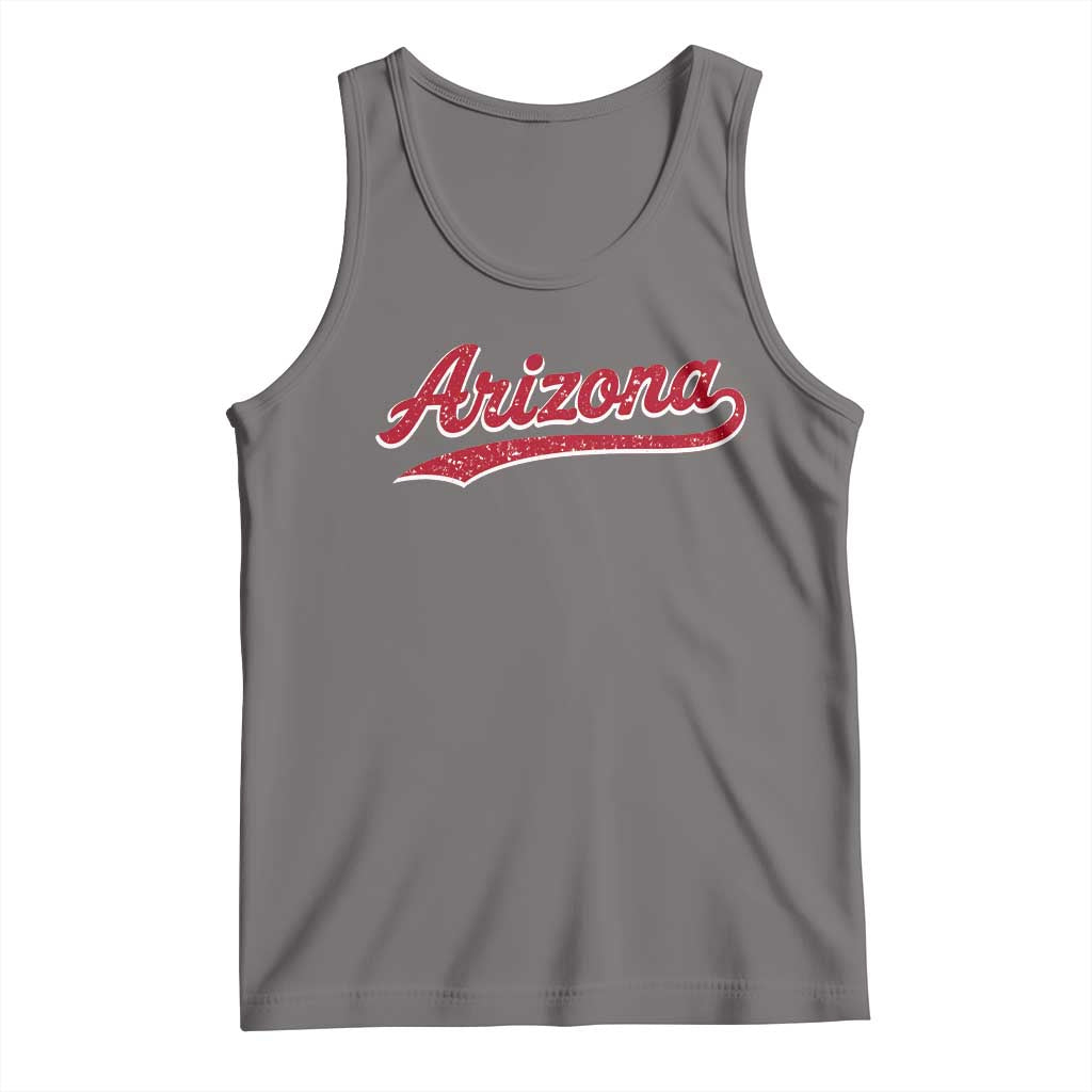 Arizona Varsity Script Classic Sports Jersey Style Tank Top TS11 Deep Heather Print Your Wear