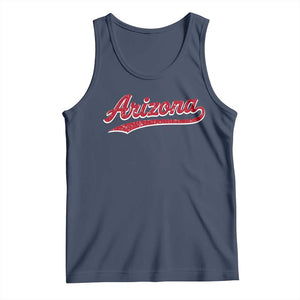 Arizona Varsity Script Classic Sports Jersey Style Tank Top TS11 Navy Print Your Wear